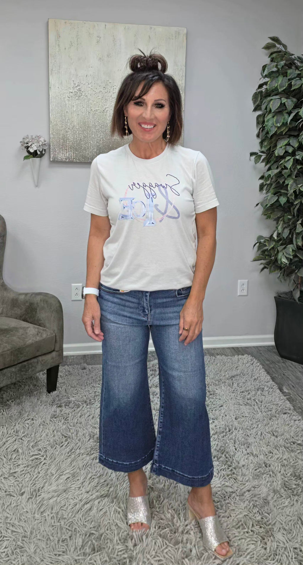Risen Sweet Tea Crop Jeans