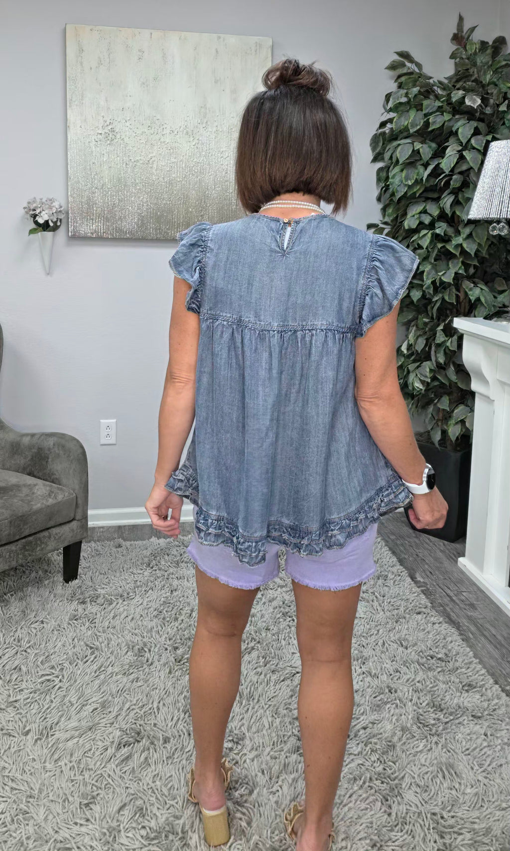 Bluebird Babydoll Top