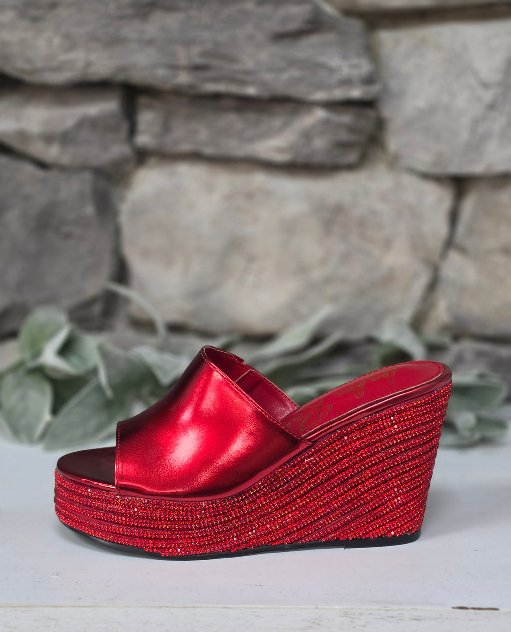 Red Haute Wedges