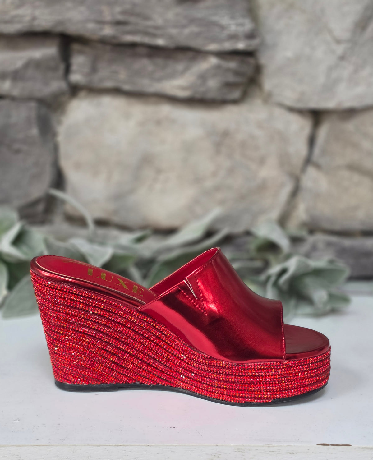 Red Haute Wedges