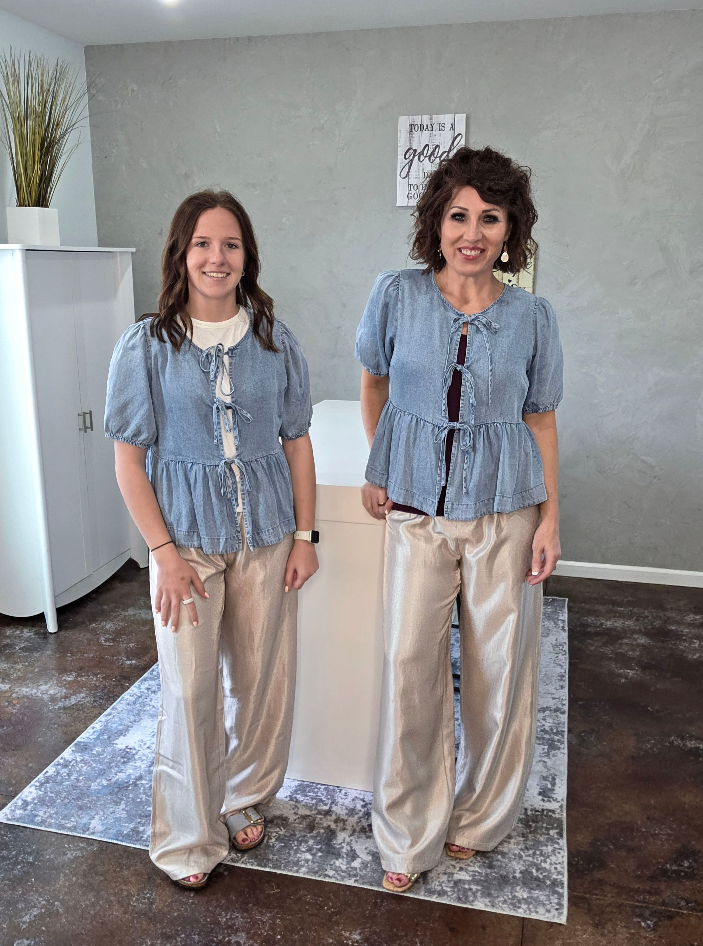 Sweet Magnolia Tie-Front Top