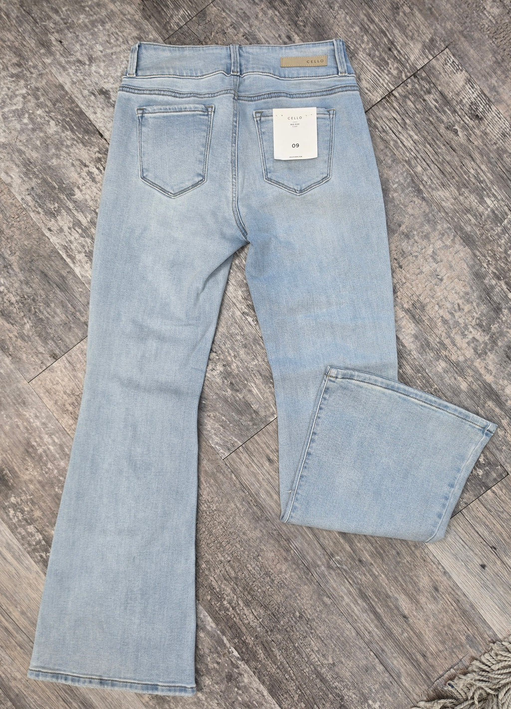 Cello Blue Skies Flare Jean