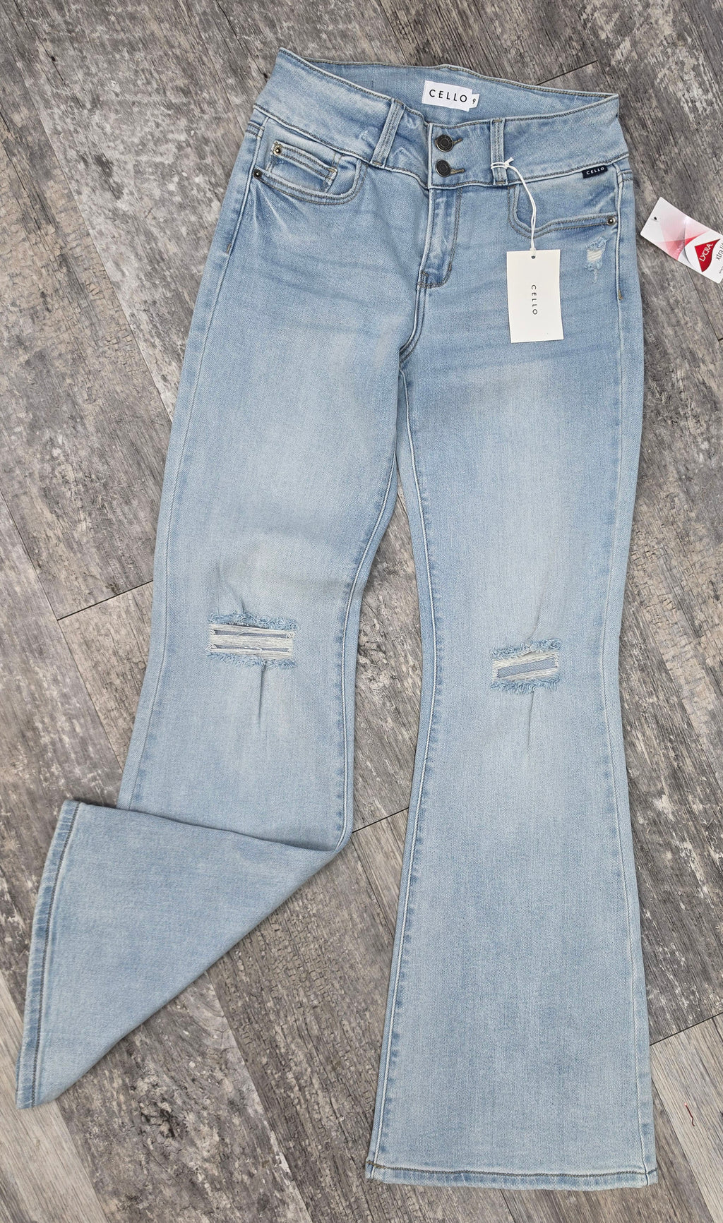 Cello Blue Skies Flare Jean