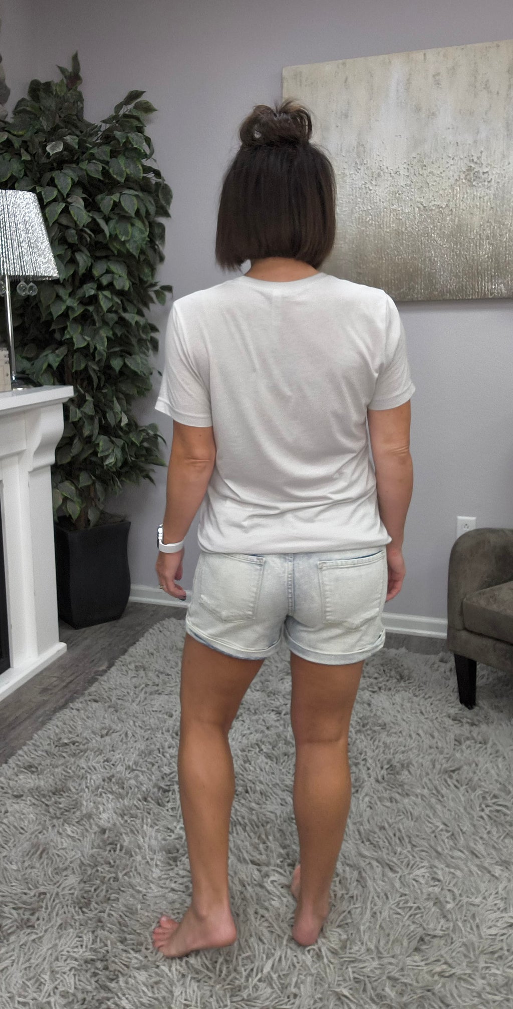 KanCan Saltwater Stripe Shorts