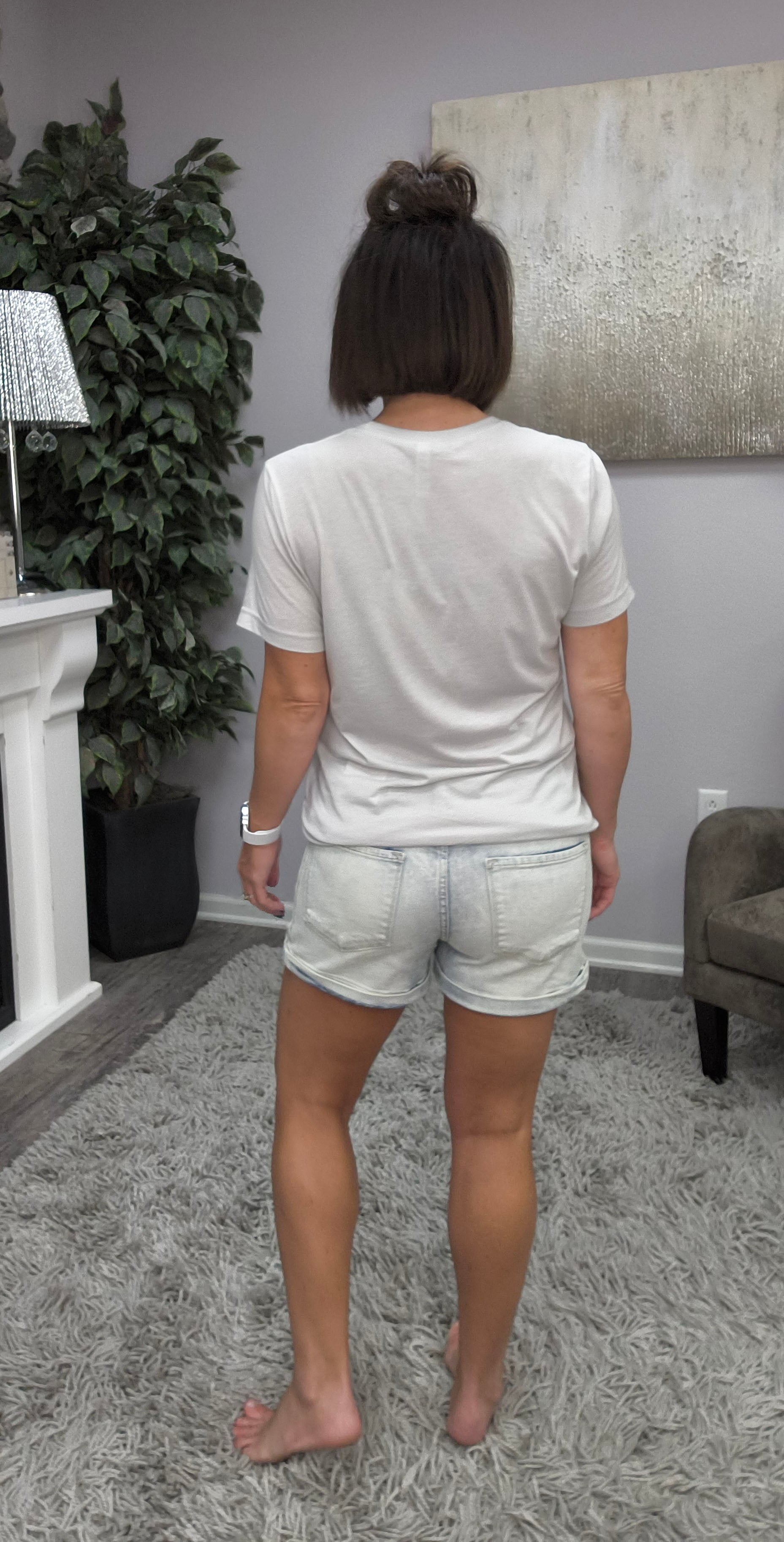 KanCan Saltwater Stripe Shorts
