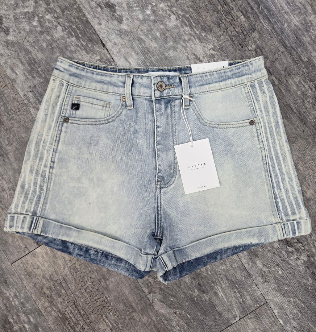 KanCan Saltwater Stripe Shorts