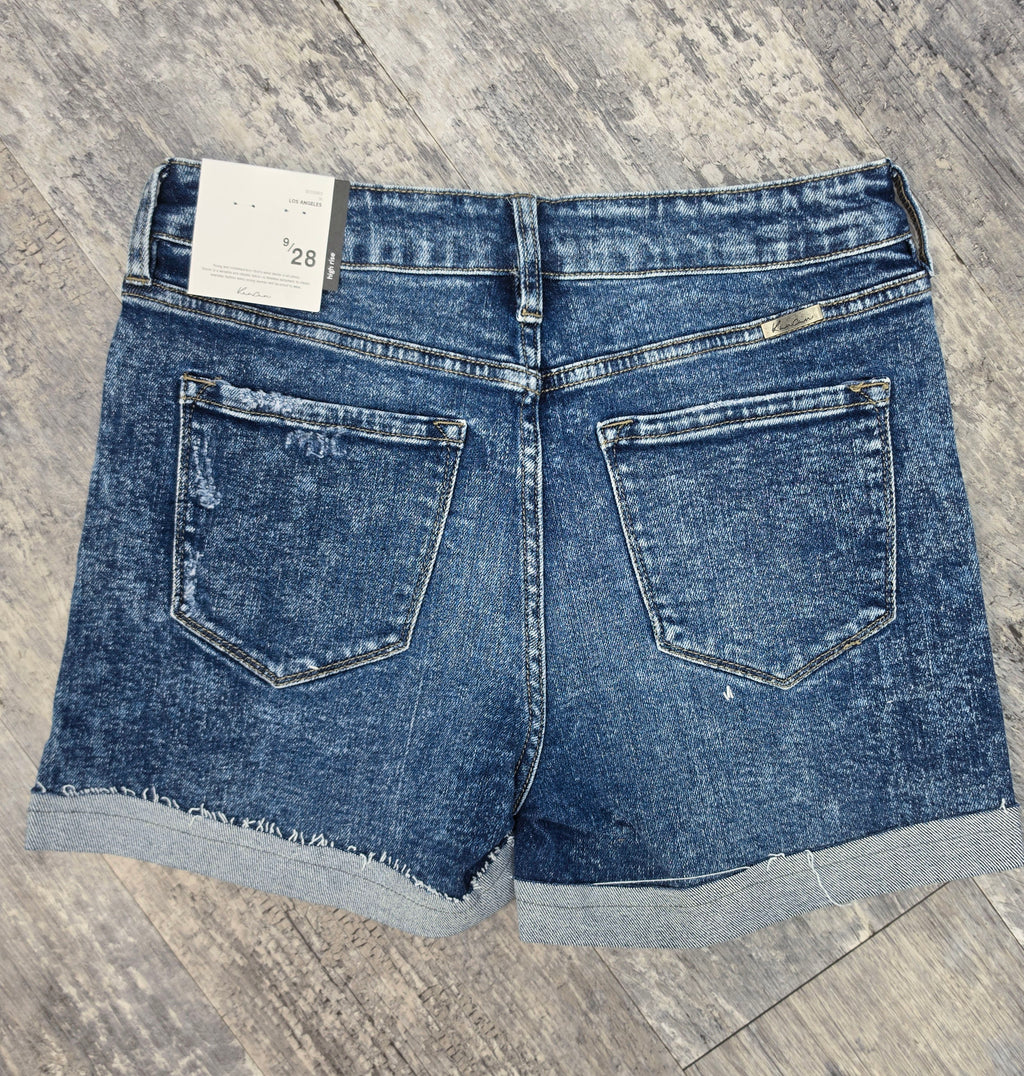 KanCan Buttoned-Up Babe Denim Shorts