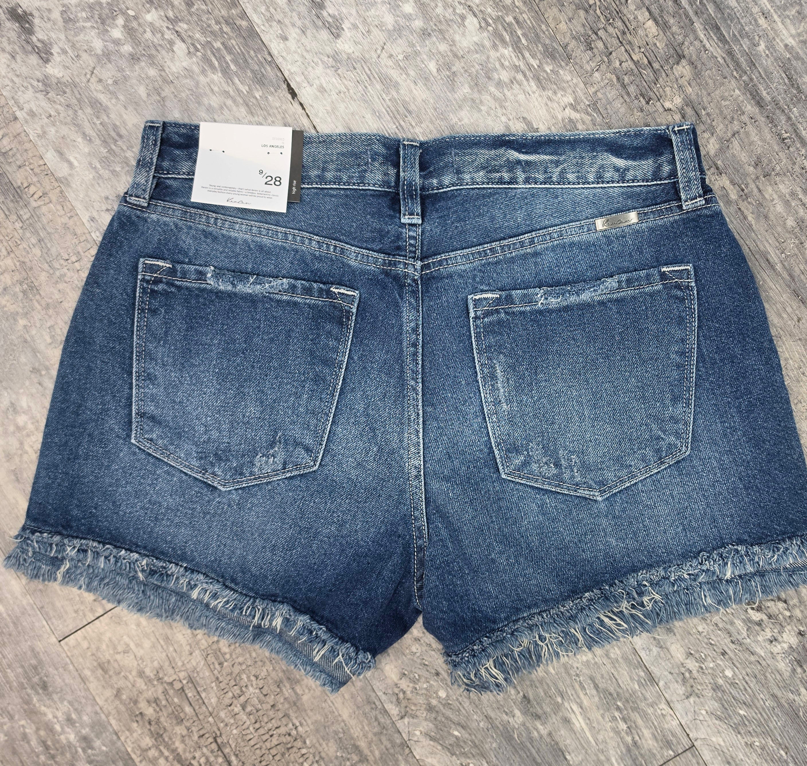 KanCan Frayed & Fabulous Denim Shorts
