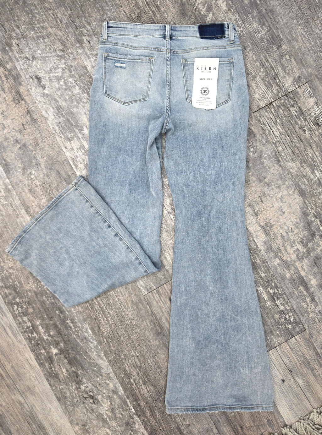 Risen Light Wash Rebel Flare Jeans