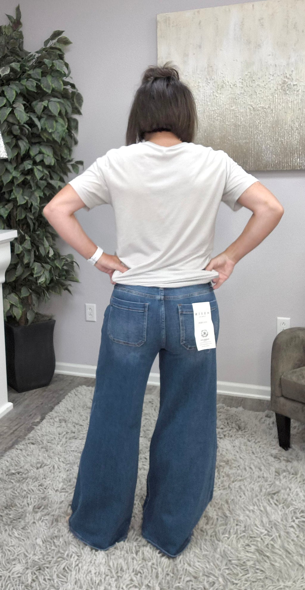 Risen Small Town Darling Wide Leg Jeans