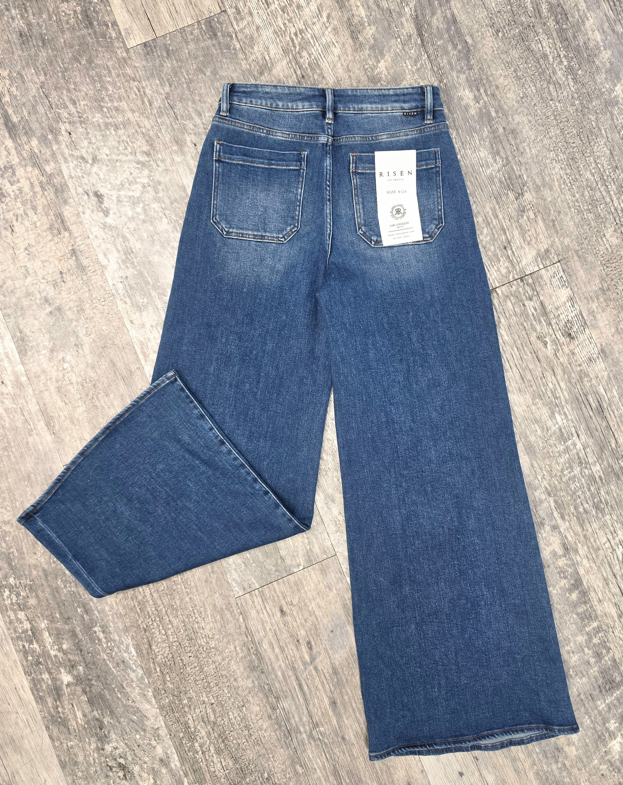 Risen Small Town Darling Wide Leg Jeans