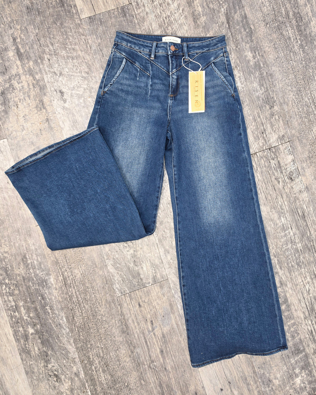 Risen Small Town Darling Wide Leg Jeans