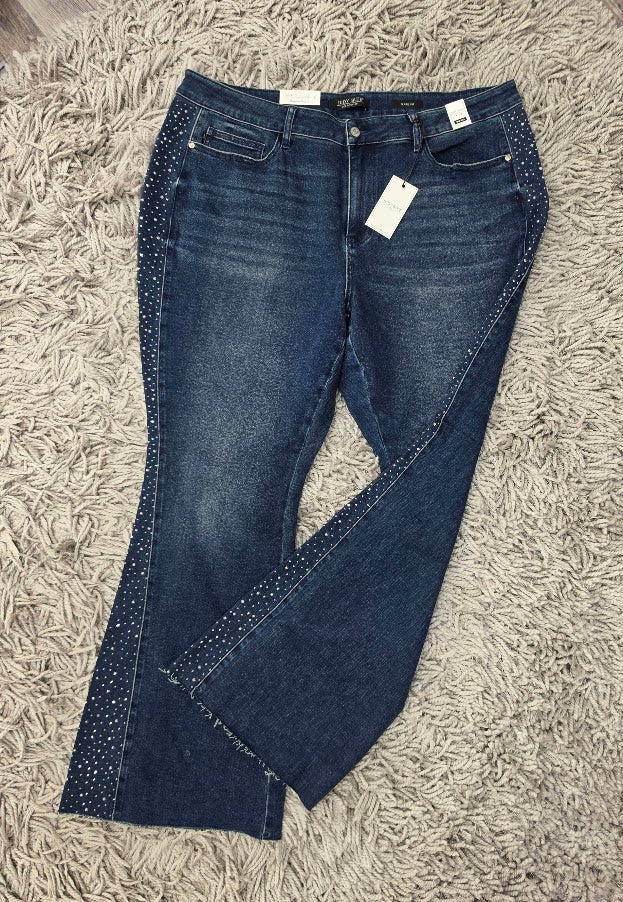 CURVY Judy Blue Side of Sparkle Jeans