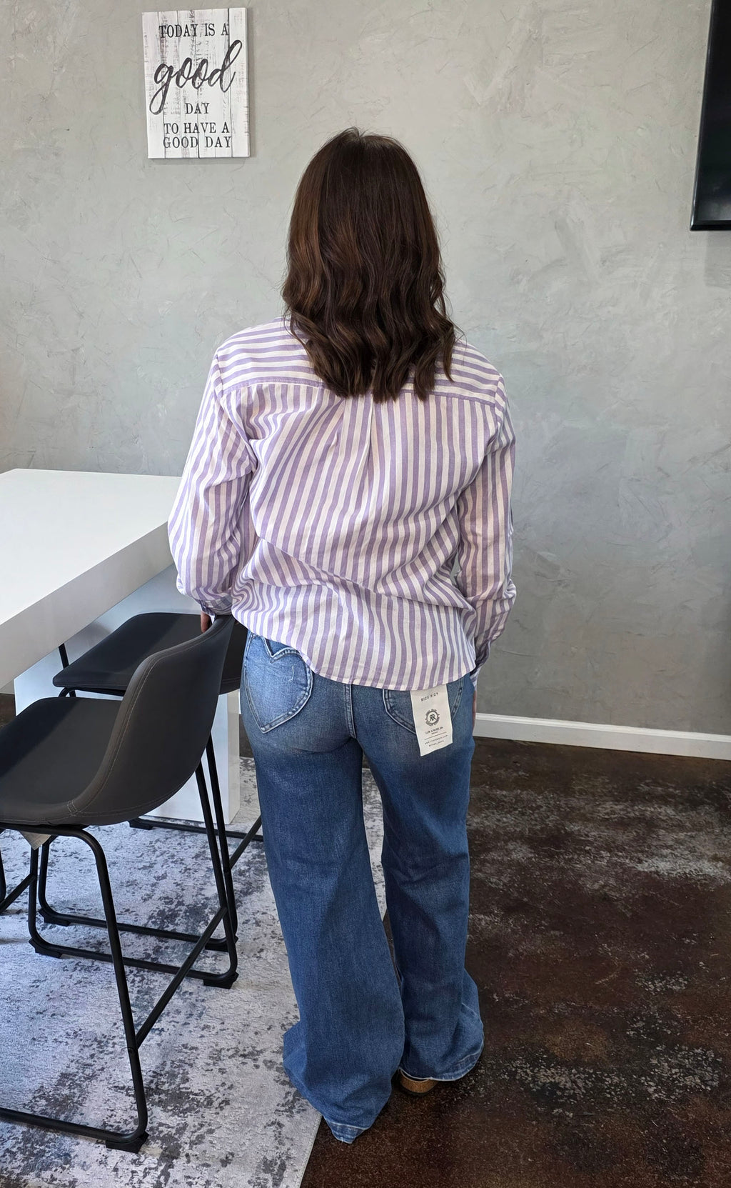 Violet Breeze Button Up Top