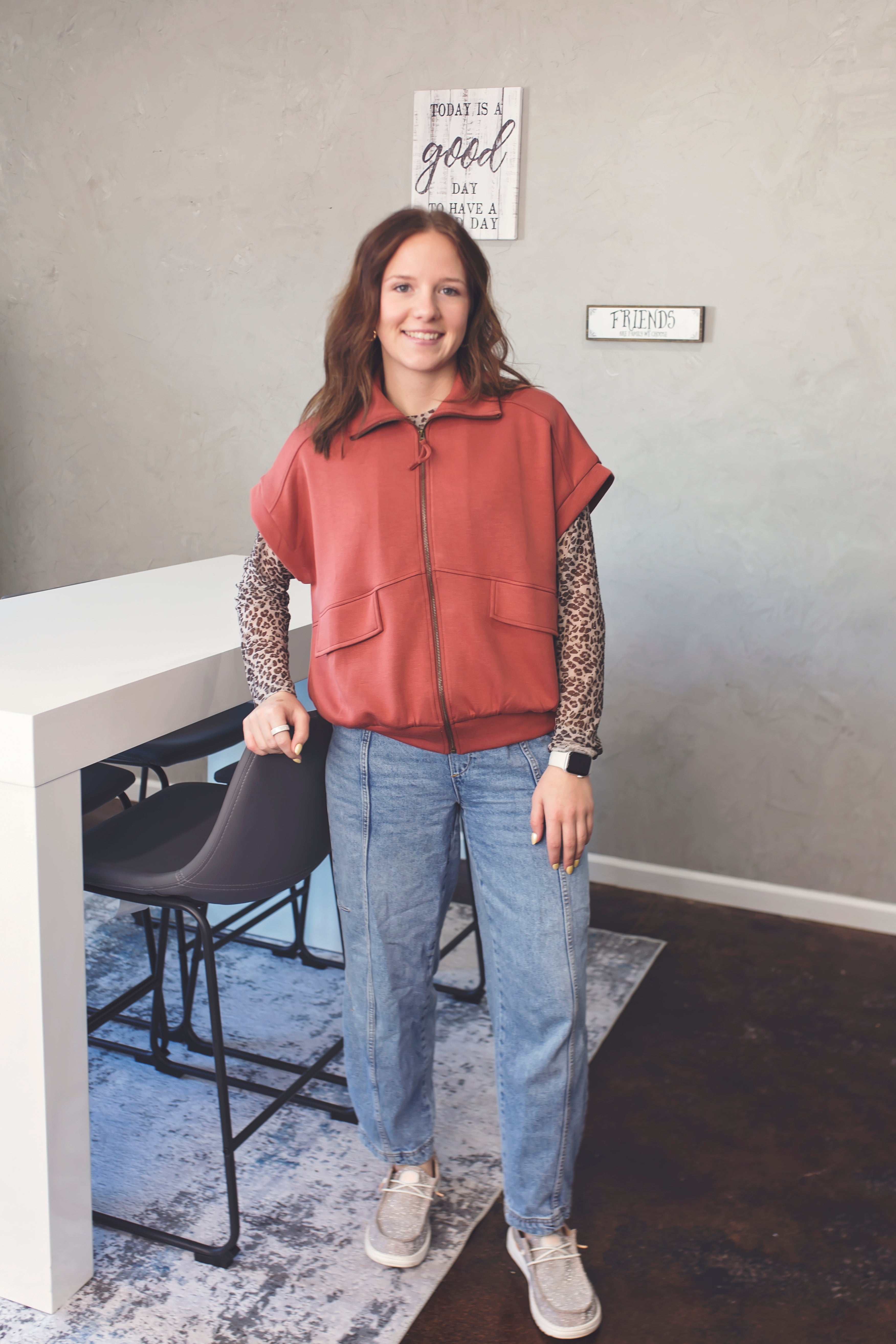 Crimson Chill Zip Jacket