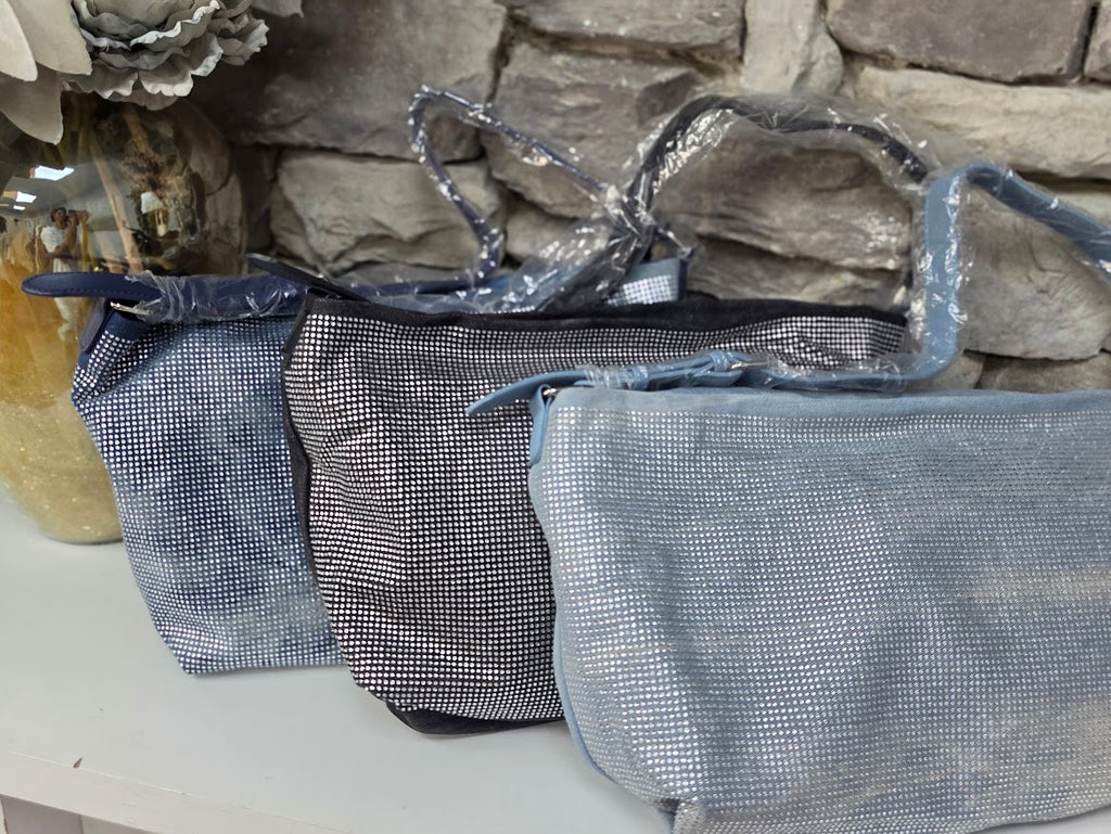 Shine On Denim Shoulder Bag
