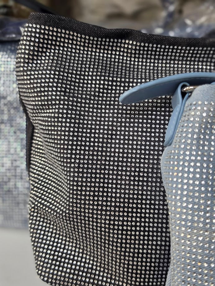Shine On Denim Shoulder Bag