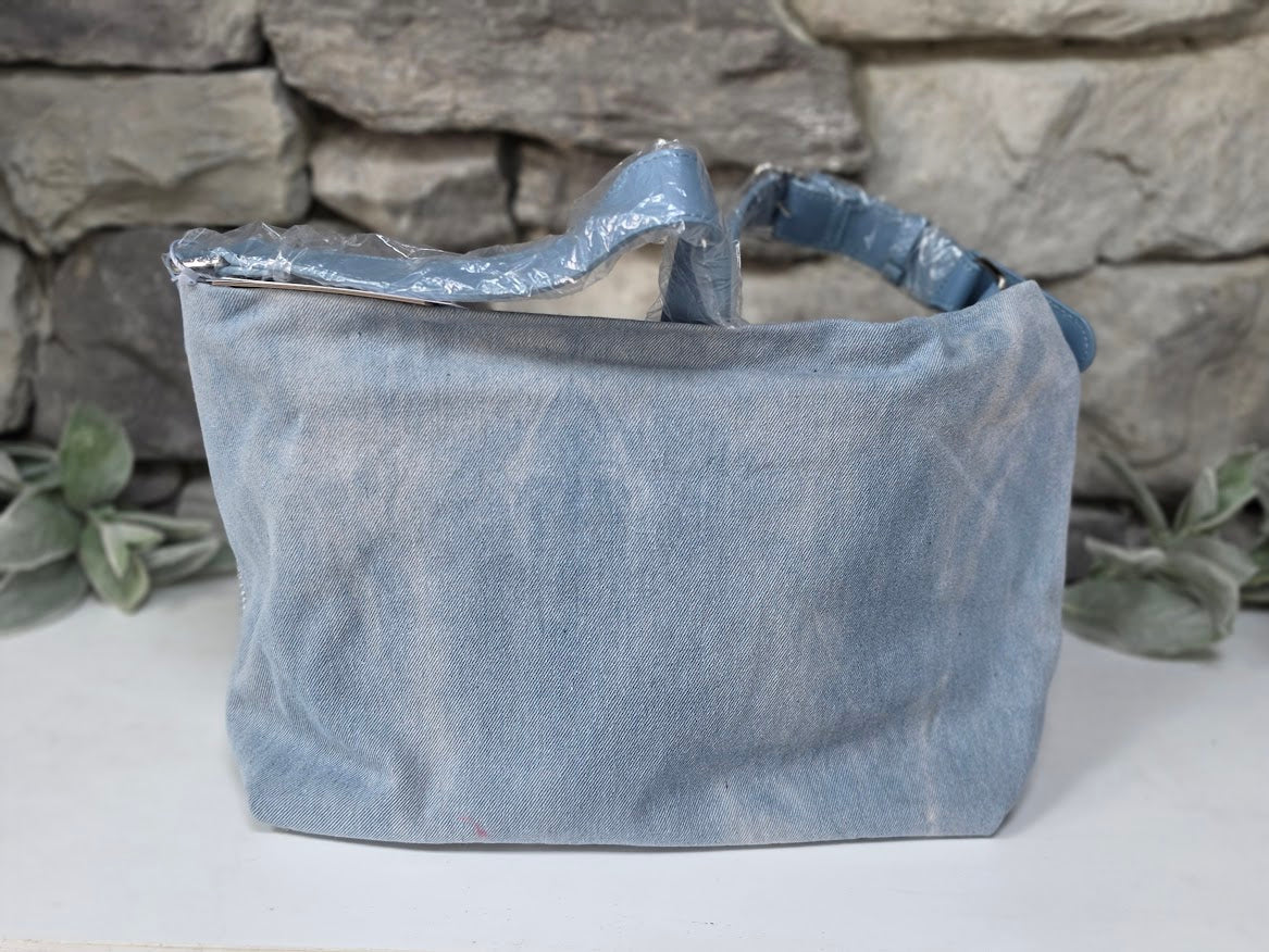 Shine On Denim Shoulder Bag