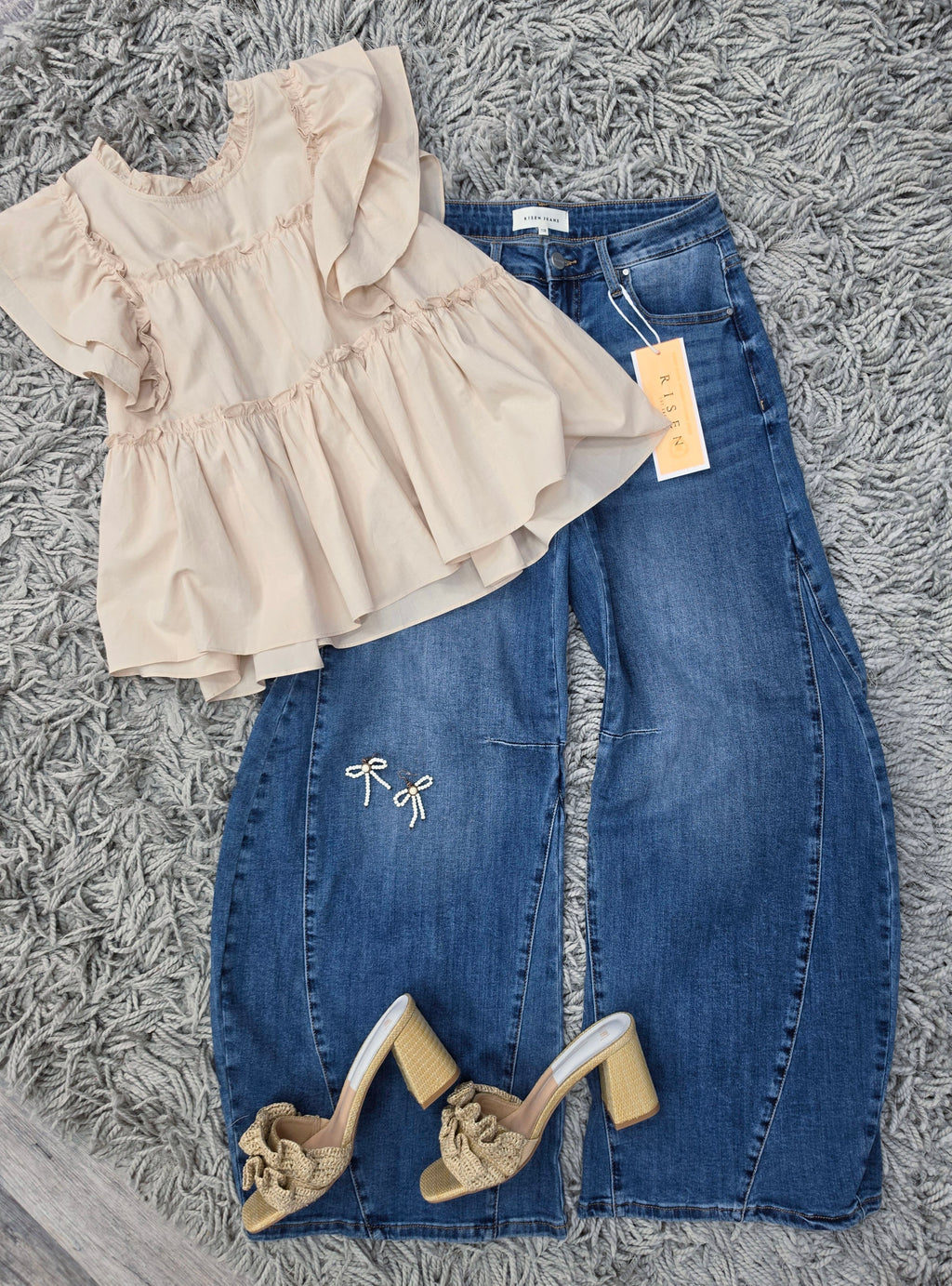 RISEN Bend the Rules Barrel Jeans