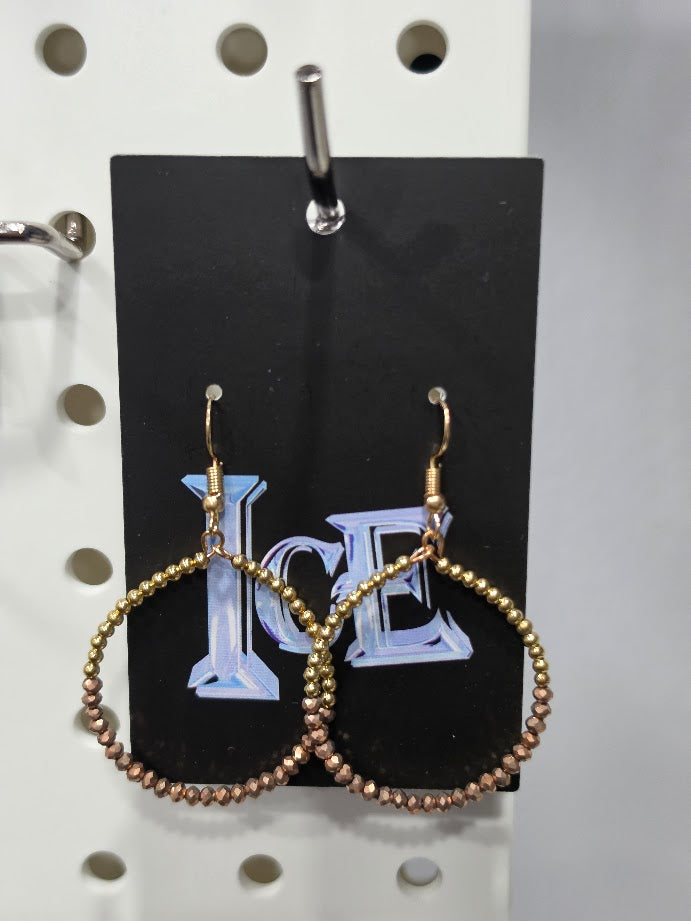 Glow Beaded Hoops