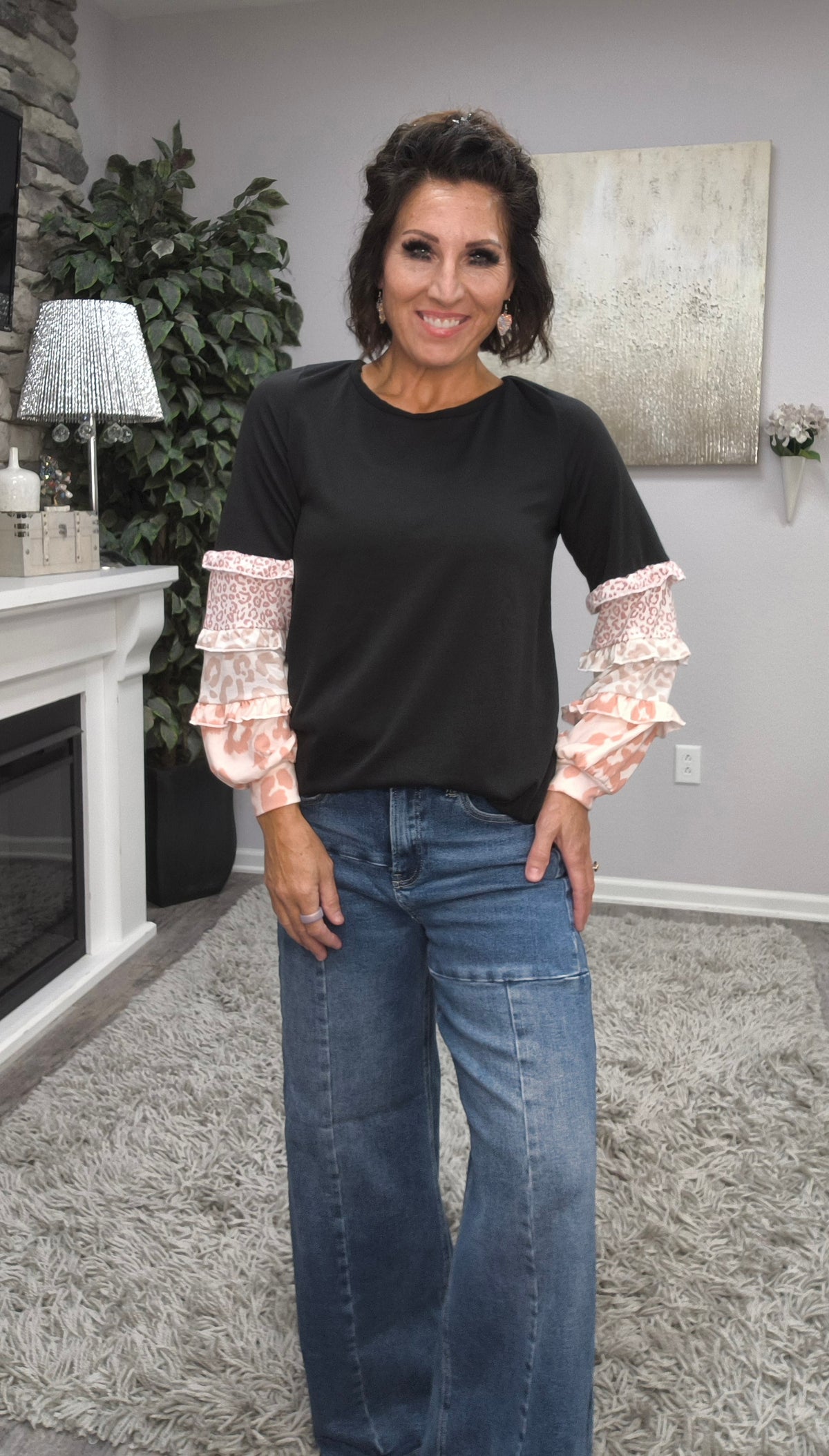Ruffle & Roar Top