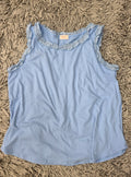 Something Blue Ruffle Tank