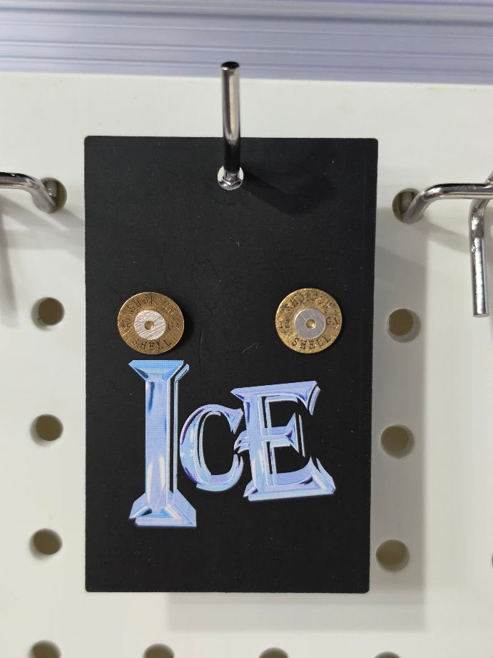Locked & Loaded Brass Shotgun Shell Stud