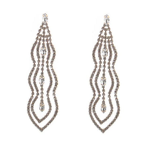 Crystal Cascade Earrings