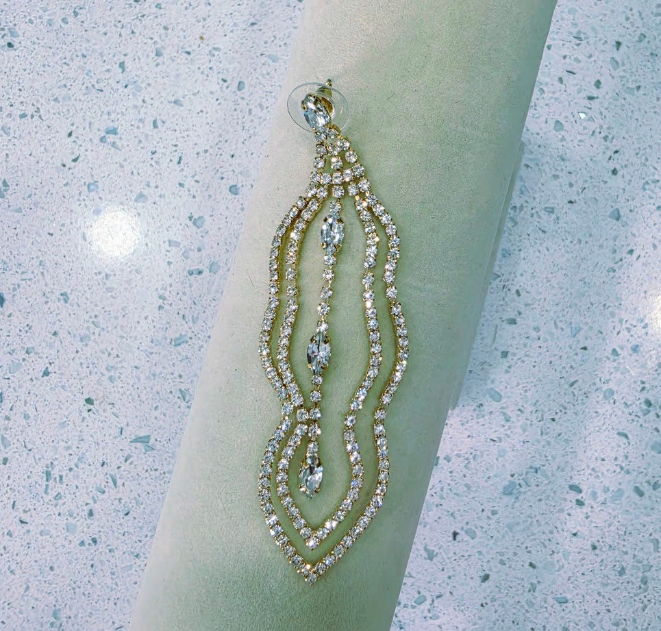 Crystal Cascade Earrings