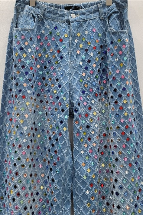 Confetti Nights Embellished Jeans