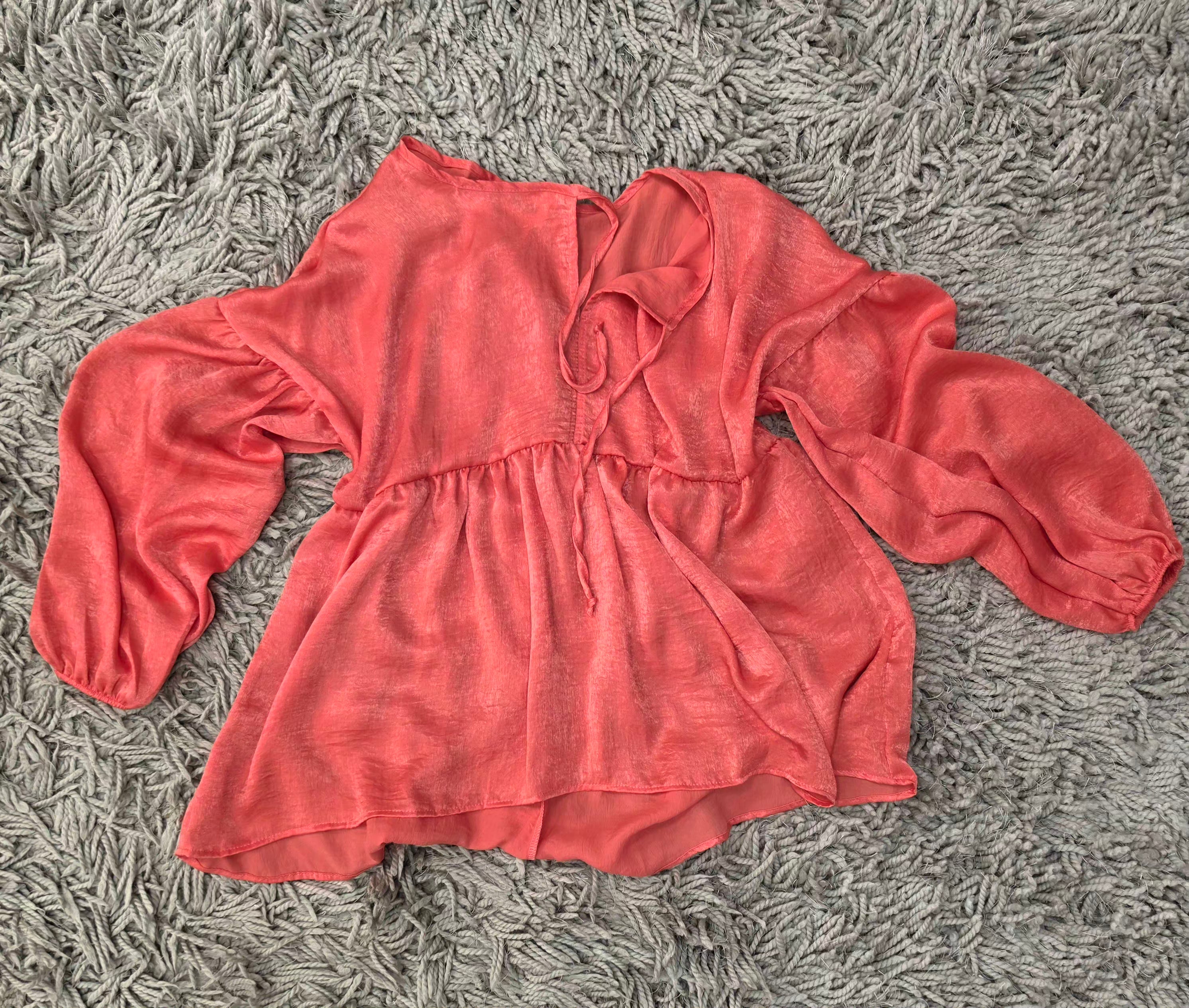 Coral Crush Tie Top