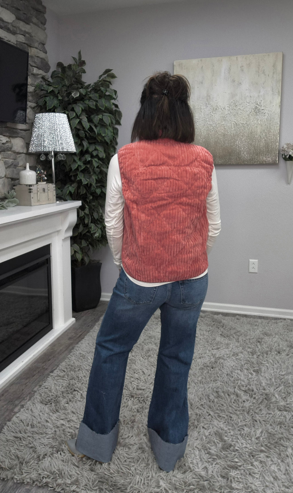 Fireside Rose Vest