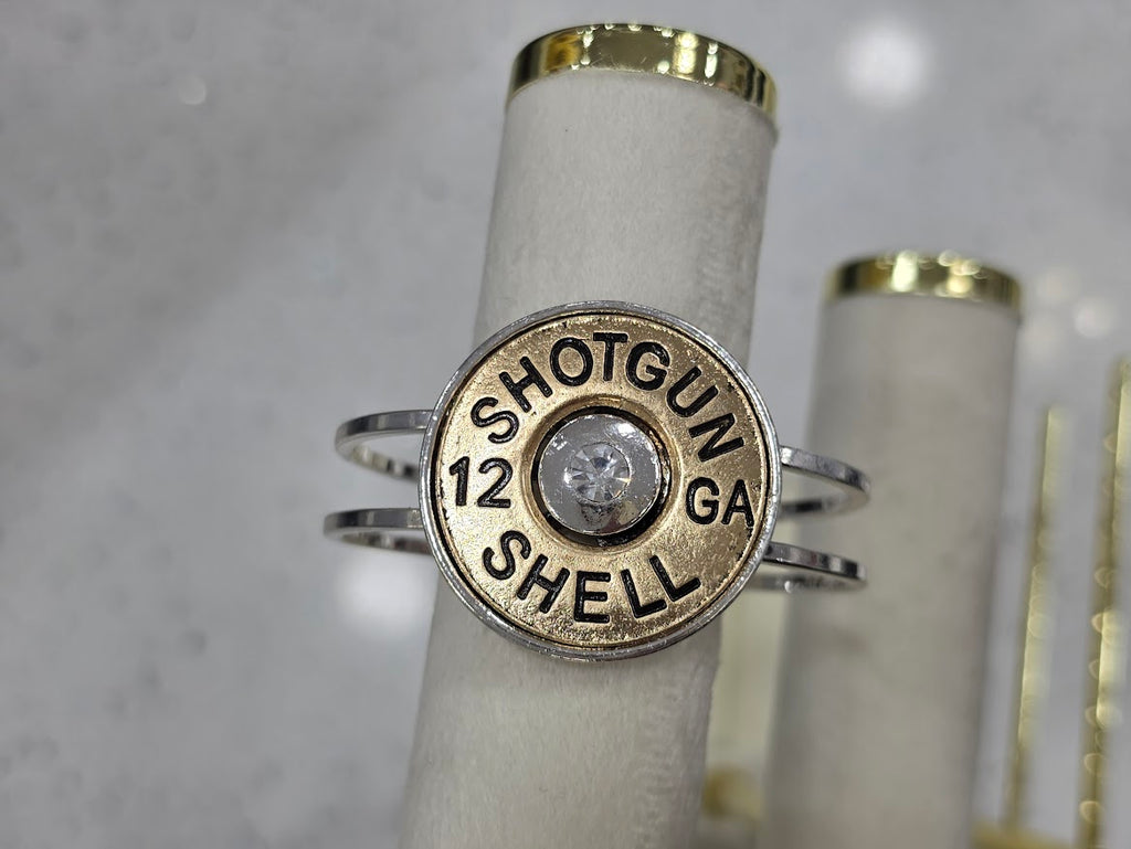 Locked & Loaded Shotgun Shell Cuff Bracelet
