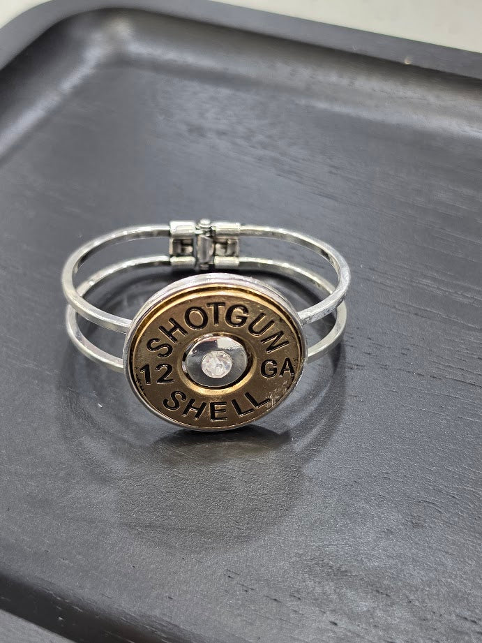 Locked & Loaded Shotgun Shell Cuff Bracelet