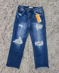 Risen CURVY Bling it On Distressed Jeans