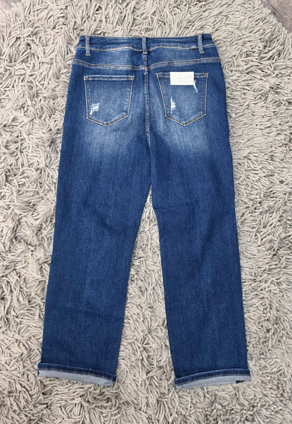 Risen CURVY Bling it On Distressed Jeans