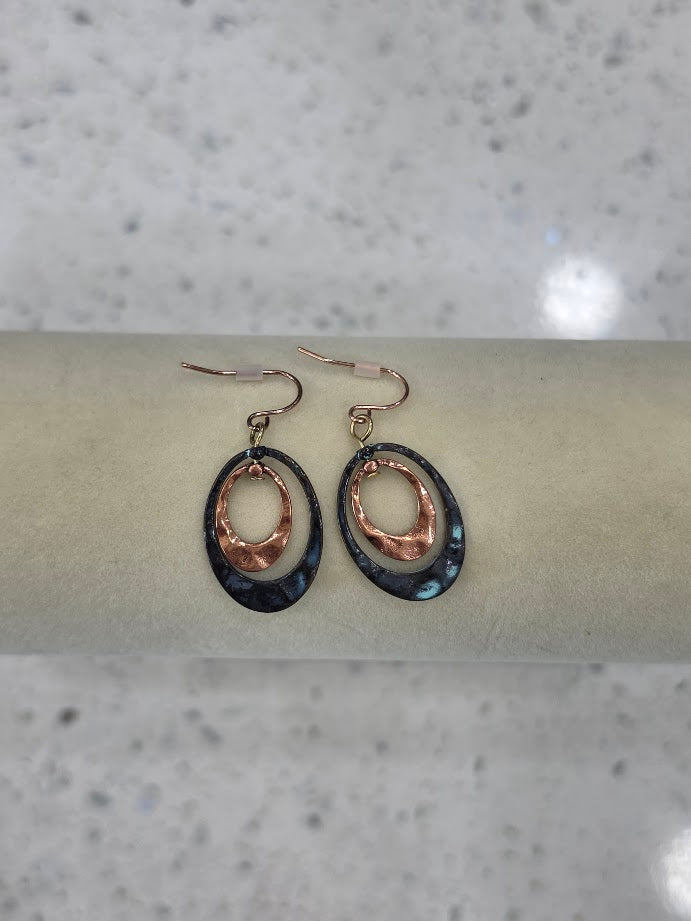 Hammered & Hot Earrings
