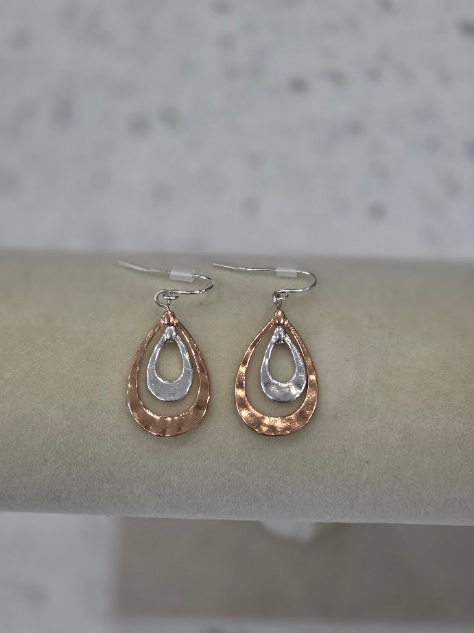 Hammered & Hot Earrings