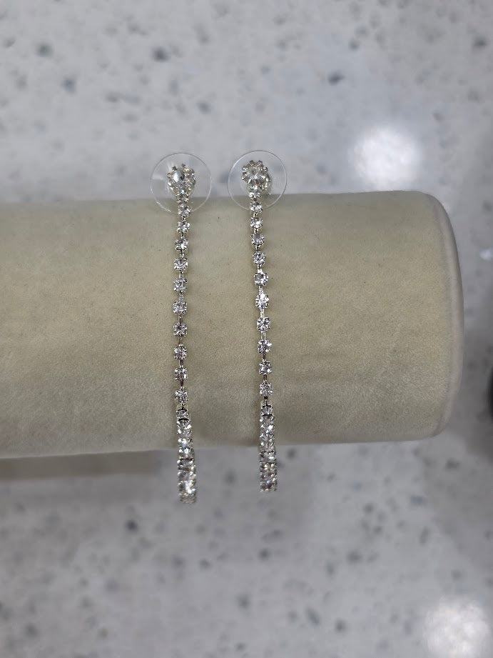 Crystal Line Earrings