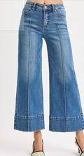 Risen Everly Seam Wide Leg Crop Jeans