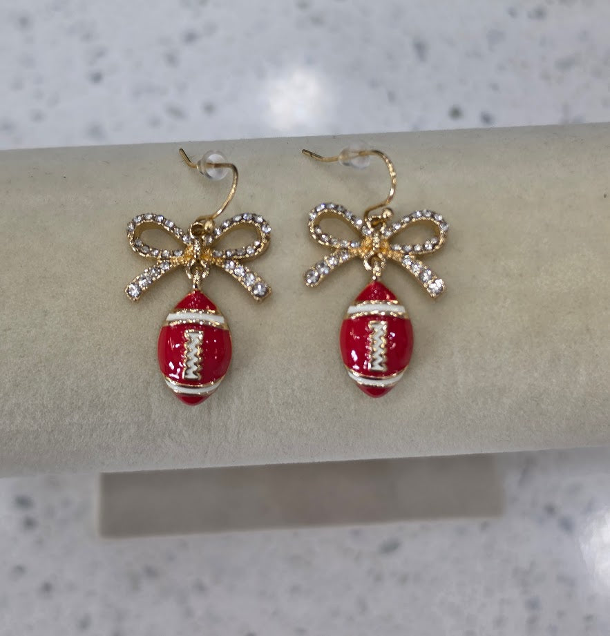 Bow Down Game Day Earrings