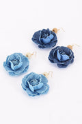 Denim in Bloom Drop Earrings