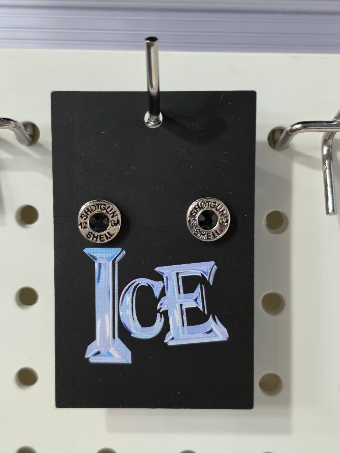 Locked & Loaded Shotgun Shell Gem Studs