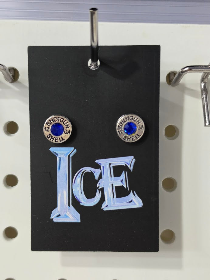 Locked & Loaded Shotgun Shell Gem Studs