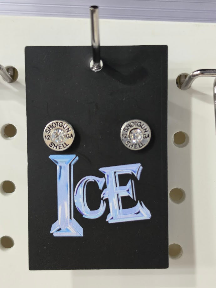 Locked & Loaded Shotgun Shell Gem Studs