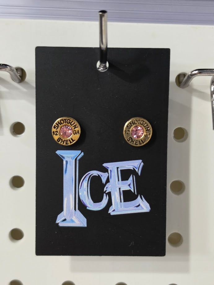 Locked & Loaded Shotgun Shell Gem Studs
