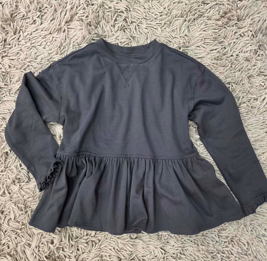 Charcoal & Charming Babydoll Sweatshirt