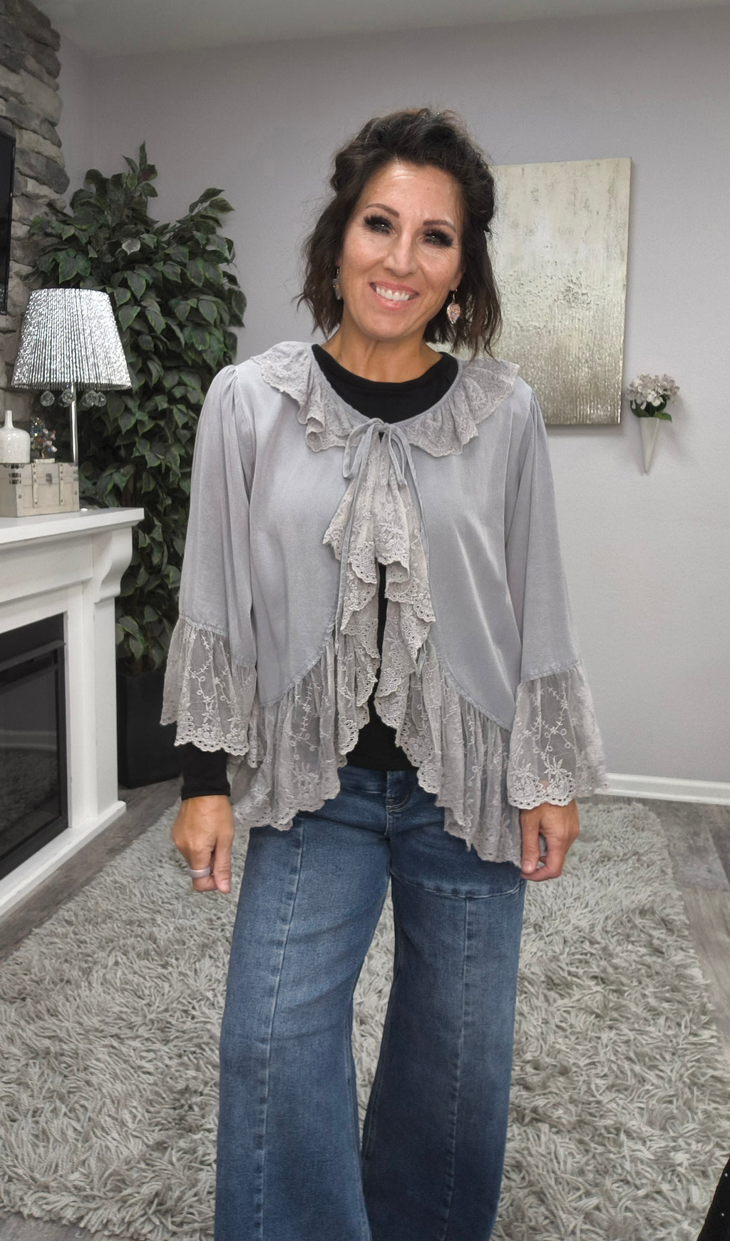 Smoke & Lace Cardigan