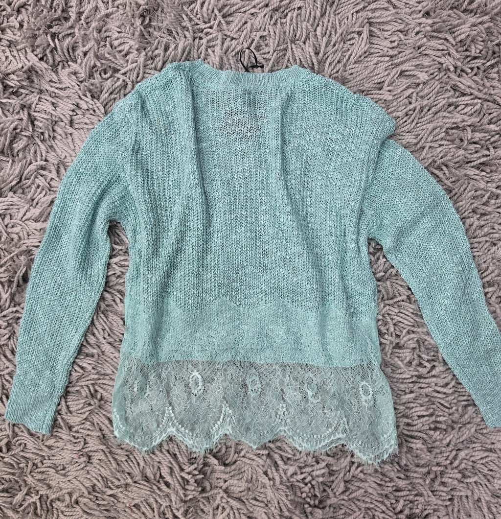 Mint Julep Lace Sweater