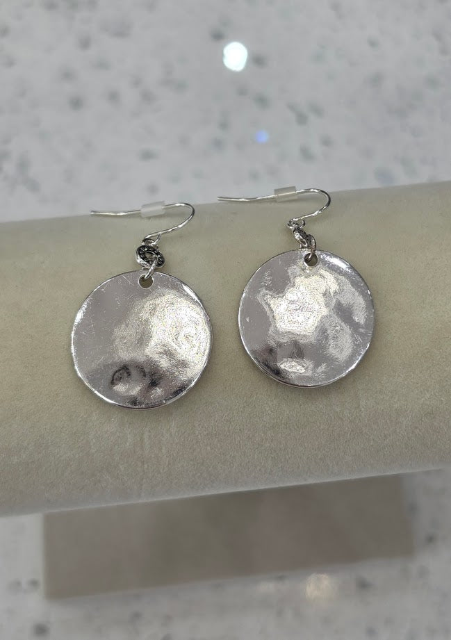 Hammered & Hot Earrings